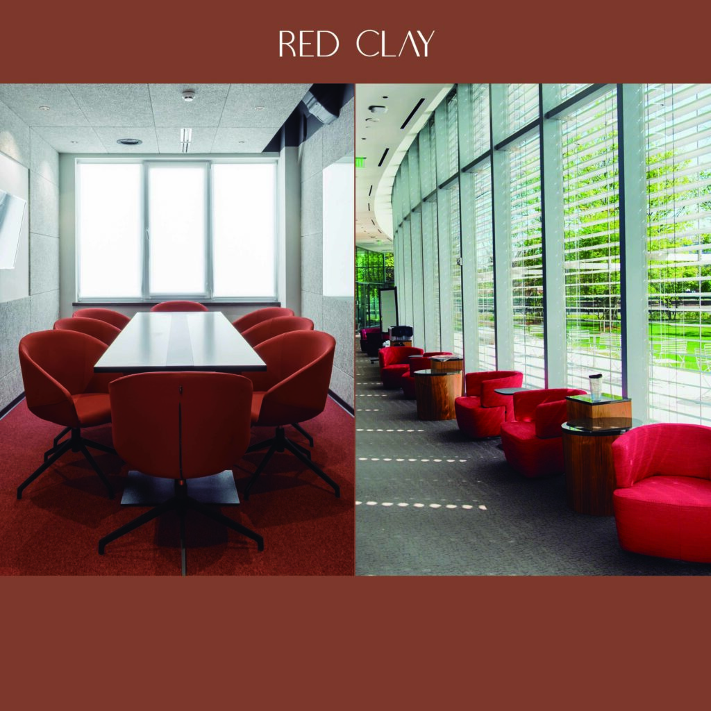 red clay tapicería